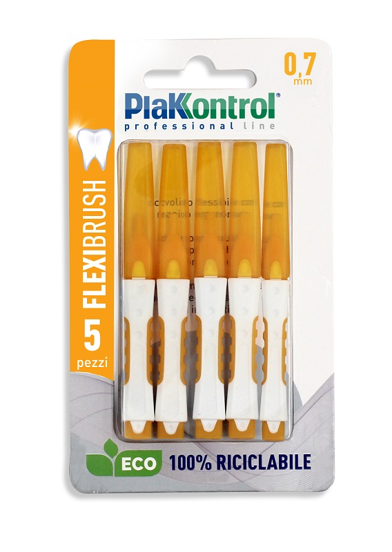PLAKKONTROL SCOVOLINO INTERDENTALE FLEXI BRUSH07 BLISTER 5 PEZZI - doctorpill.it