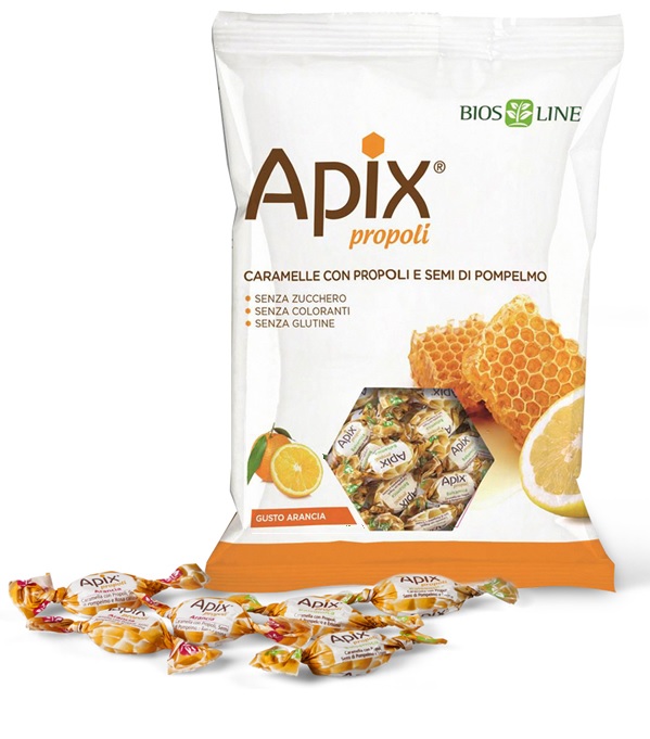 APIX PROPOLI CARAMELLA ARANCIA 50 G BIOSLINE - doctorpill.it