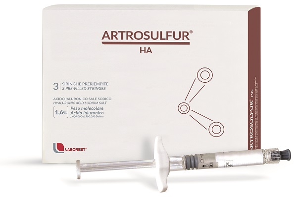 SIRINGA INTRA-ARTICOLARE ARTROSULFUR HA ACIDO IALURONICO 1,6% 2 ML 3 PEZZI - doctorpill.it