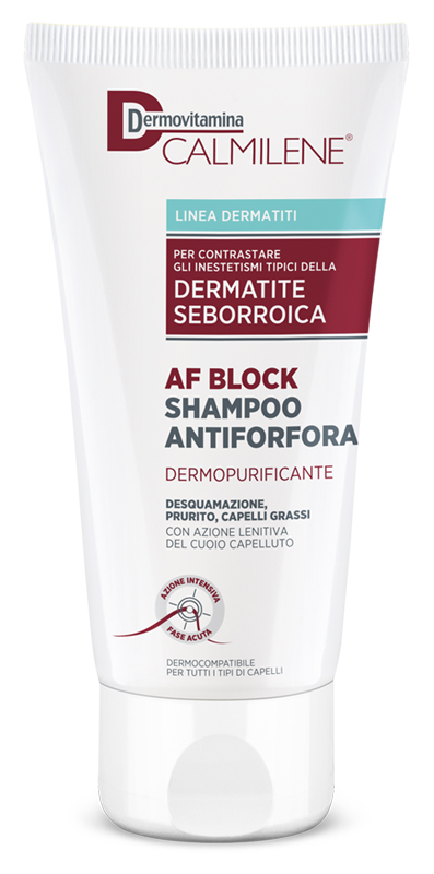 DERMOVITAMINA CALMILENE AF BLOCK SHAMPOO ANTIFORFORA DERMOPURIFICANTE DERMATITE SEBORROICA 200 ML - doctorpill.it