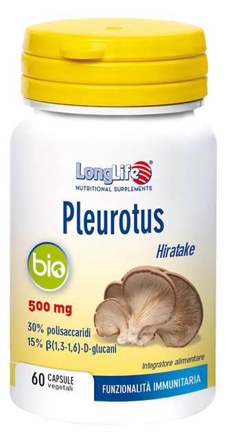LONGLIFE PLEUROTUS BIO 60 CAPSULE VEGETALI - doctorpill.it