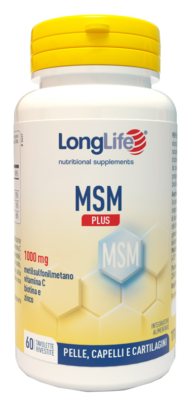 LONGLIFE MSM PLUS 60 TAVOLETTE RIVESTITE DA 1,85 G - doctorpill.it