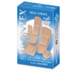 CEROTTO PRONTEX SKIN STRIPS 6 FORMATI ASSORTITI ASTUCCIO 40 PEZZI - doctorpill.it