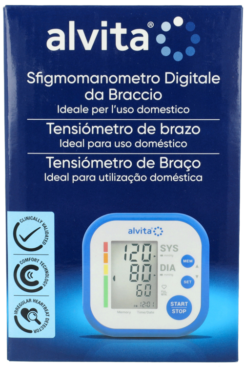 SFIGMOMANOMETRO DIGITALE DA BRACCIO ALVITA - doctorpill.it