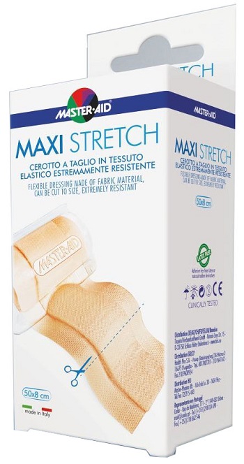MASTER-AID STRETCH CEROTTO A TAGLIO IN TESSUTO ELASTICO RESISTENTE 50 X 8 CM - doctorpill.it