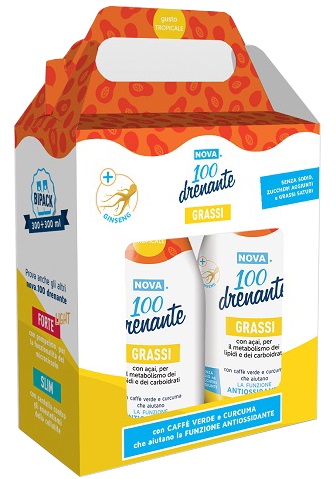 NOVA100 DRENANTE GRASSI CON GINSENG 300+300 ML - doctorpill.it
