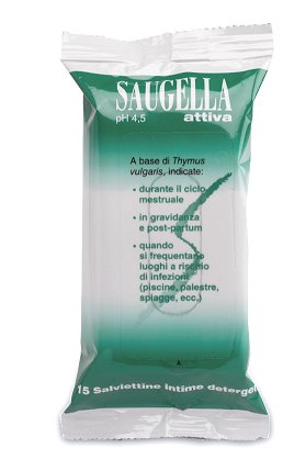 SAUGELLA ATTIVA SALVIETTINE 15 BUSTINE - doctorpill.it
