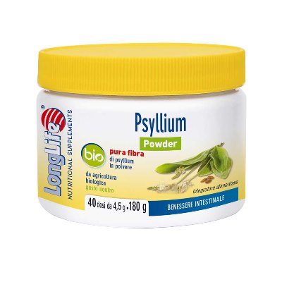 LONGLIFE PSYLLIUM POWDER BIO 180 G - doctorpill.it