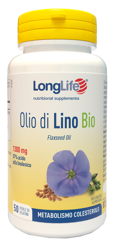 LONGLIFE OLIO DI LINO BIO 50 PERLE DI GELATINA - doctorpill.it