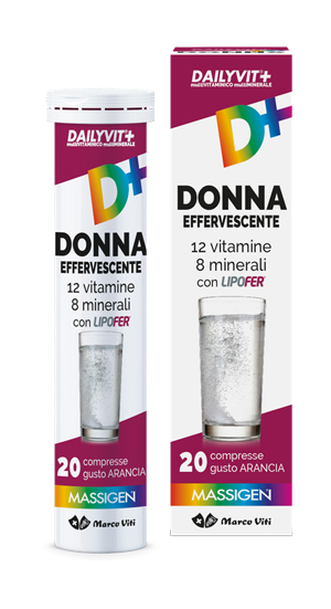 MASSIGEN DONNA MULTIVITAMINICO E MULTIMINERALE EFFERVESCENTE 20 COMPRESSE - doctorpill.it