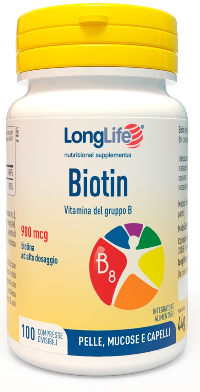 LONGLIFE BIOTIN 900 MCG 100 COMPRESSE - doctorpill.it
