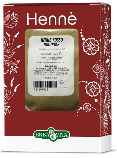 HENNE COLORANTE CAPELLI ROSSO NATURALE 100 G - doctorpill.it