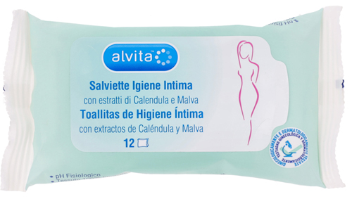 ALVITA SALVIETTE IGIENE INTIMA 12 PEZZI - doctorpill.it
