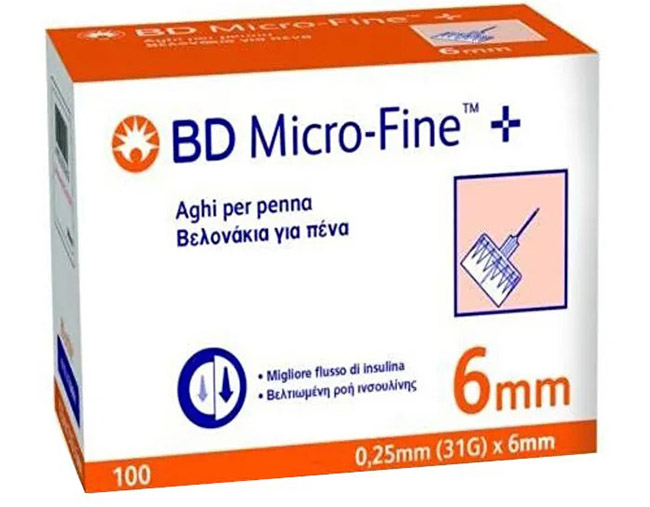 AGO PER PENNA DA INSULINA BD MICROFINE GAUGE 31 6MM 100 PEZZI - doctorpill.it