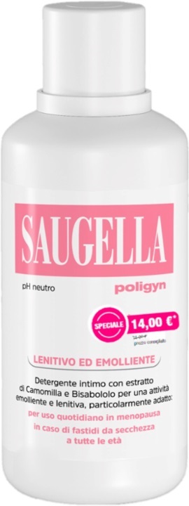 SAUGELLA POLIGYN PH NEUTRO LENITIVO ED EMOLLIENTE 500 ML TAGLIO PREZZO - doctorpill.it
