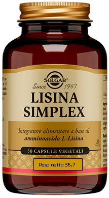 LISINA SIMPLEX 50 CAPSULE VEGETALI - doctorpill.it