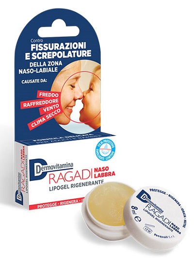 DERMOVITAMINA RAGADI NASO E LABBRA LIPOGEL RIGENERANTE 8 ML - doctorpill.it