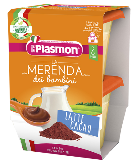 PLASMON LA MERENDA DEI BAMBINI MERENDE LATTE CACAO ASETTICO 2 X 120 G - doctorpill.it