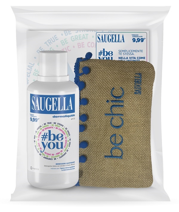 SAUGELLA BUNDLE PROMO POCHETTE 23 BE YOU 1 DERMOLIQUIDO 500 ML + POCHETTE CON PRODOTTI OMAGGIO - doctorpill.it