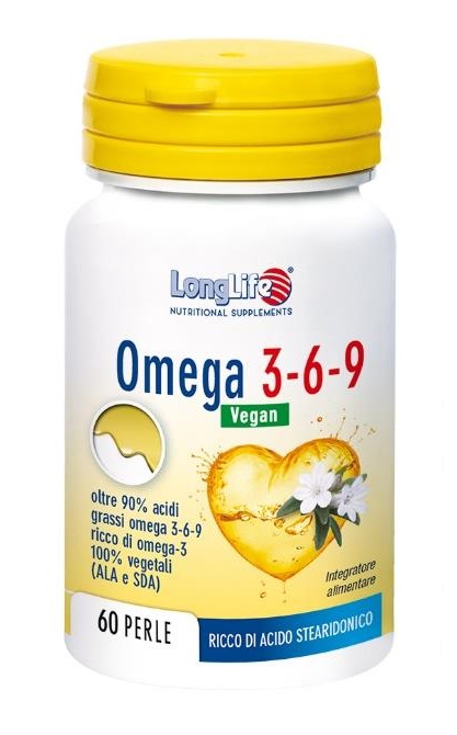 LONGLIFE OMEGA 3-6-9 VEGAN 750 MG 60 PERLE VEGETALI - doctorpill.it