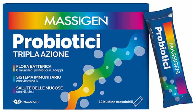 MASSIGEN PROBIOTICI 12 STICKPACK DA 1 G PREZZO PIENO - doctorpill.it
