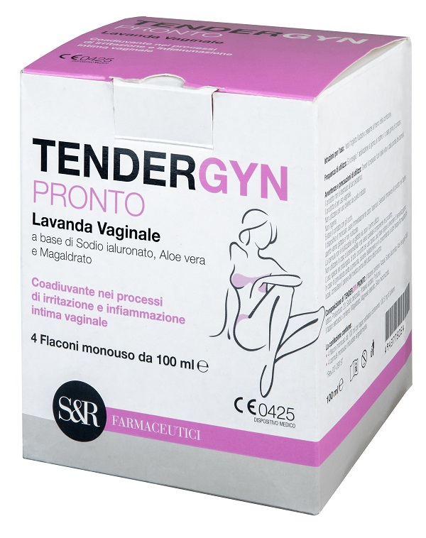 TENDERGYN PRONTO LAVANDA VAGINALE A BASE DI SODIO IALURONATO ALOE VERA E MAGARLDRATO 4X100 ML - doctorpill.it