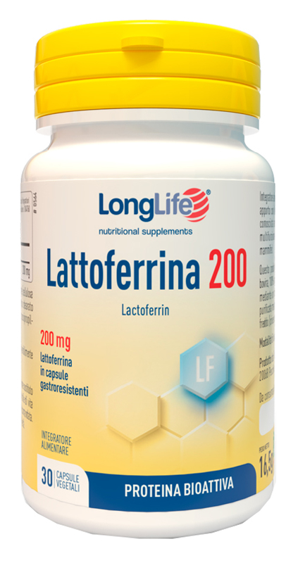 LONGLIFE LATTOFERRINA200 30 CAPSULE VEGETALI DA 550 MG - doctorpill.it