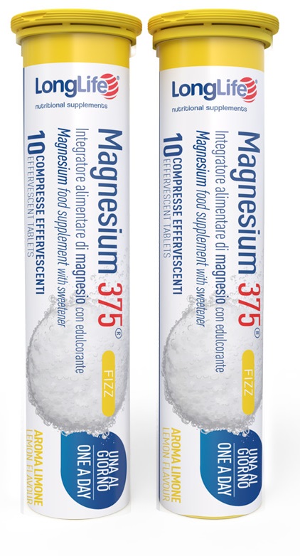 LONGLIFE MAGNESIUM 375 FIZZ 20 COMPRESSE EFFERVESCENTI DA 6,3 G - doctorpill.it