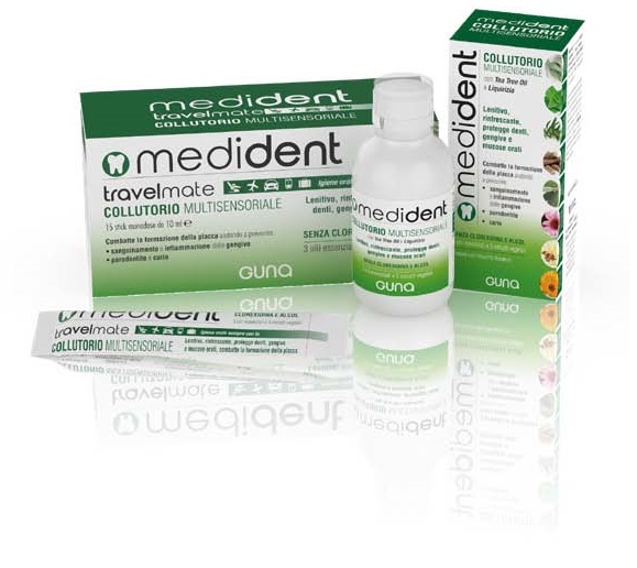 MEDIDENT TRAVELMATE COLLUTORIO MULTISENSORIALE 15 STICK DA 10 ML - doctorpill.it