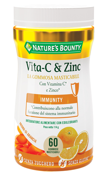 NATURE'S BOUNTY VITA-C&ZINC 60 GOMMOSE - doctorpill.it