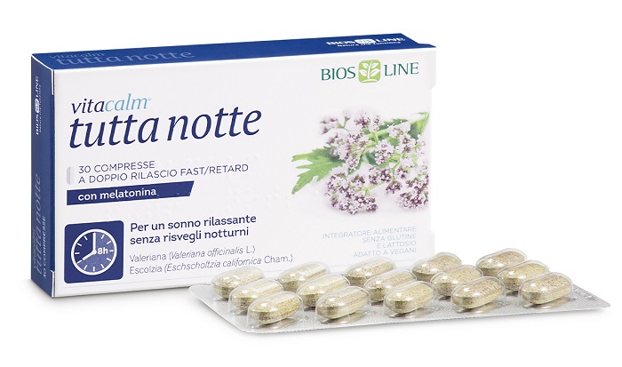 VITACALM TUTTA NOTTE CON MELATONINA 60 COMPRESSE - doctorpill.it