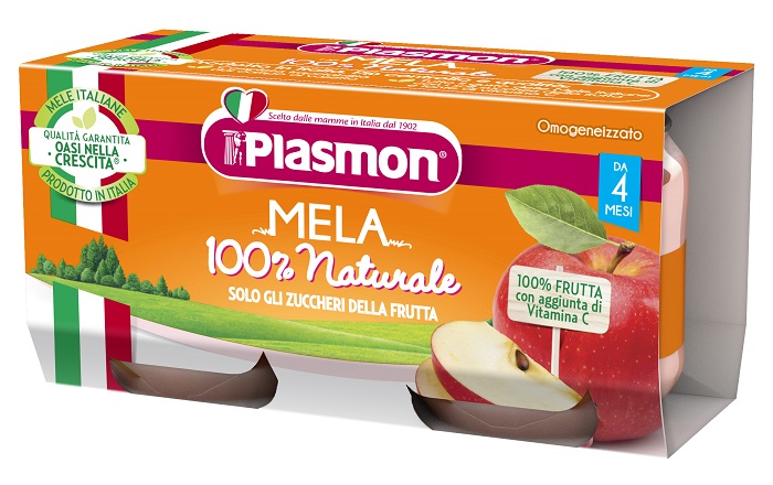PLASMON OMOGENEIZZATO MELA 2 X 80 G - doctorpill.it