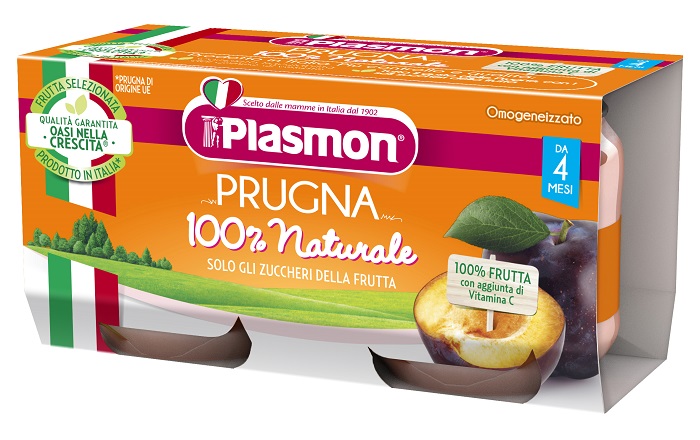 PLASMON OMOGENEIZZATO PRUGNA 2 X 80 G - doctorpill.it