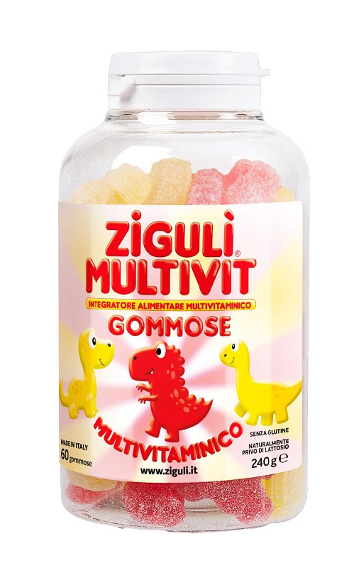 ZIGULI MULTIVIT FRAGOLA E BANANA 60 GOMMOSE - doctorpill.it
