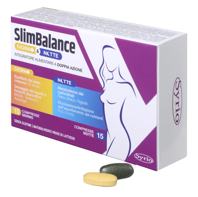 SLIM BALANCE GIORNO E NOTTE 15 COMPRESSE GIORNO 15 COMPRESSE NOTTE - doctorpill.it