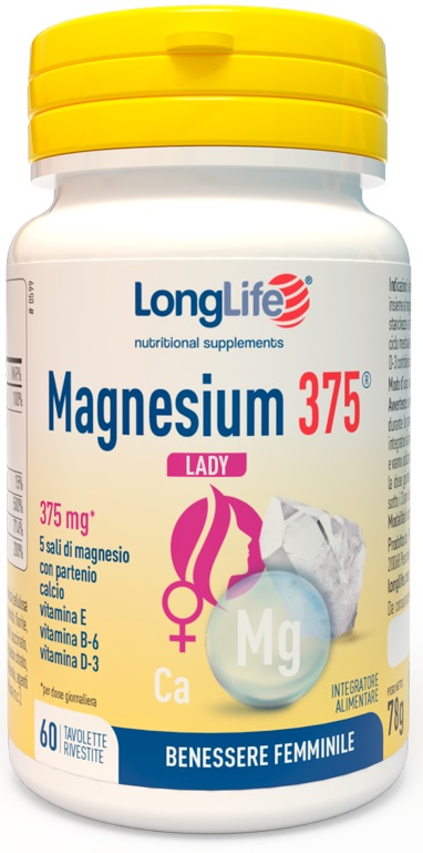 LONGLIFE MAGNESIUM 375 LADY 60 TAVOLETTE - doctorpill.it