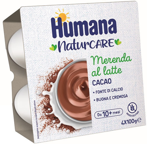 HUMANA MERENDA CACAO 4 VASETTI DA 100 G - doctorpill.it