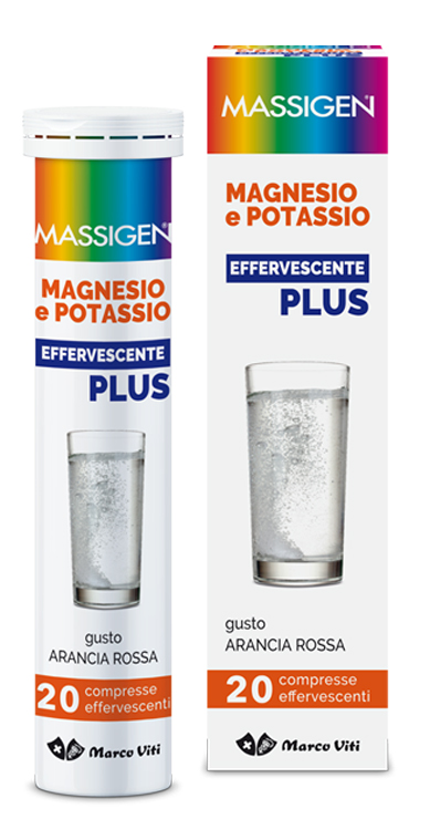MASSIGEN MAGNESIO POTASSIO PLUS 20 COMPRESSE EFFERVESCENTI - doctorpill.it