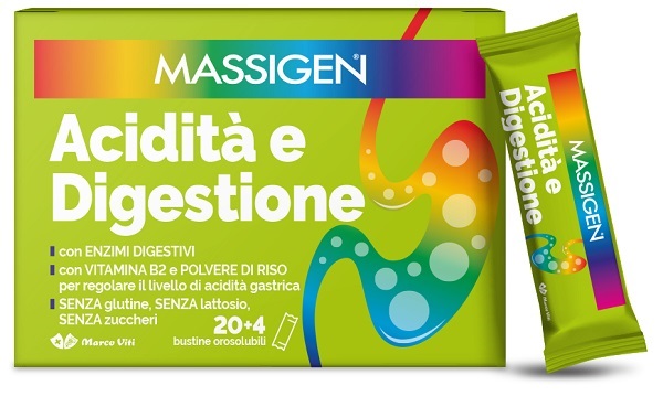 MASSIGEN ACIDITA' E DIGESTIONE 24 STICKPACK - doctorpill.it
