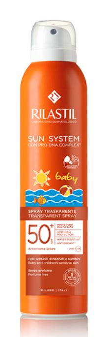 RILASTIL SUN SYSTEM BABY TRANSPARENT SPRAY SPF50+ 200 ML - doctorpill.it