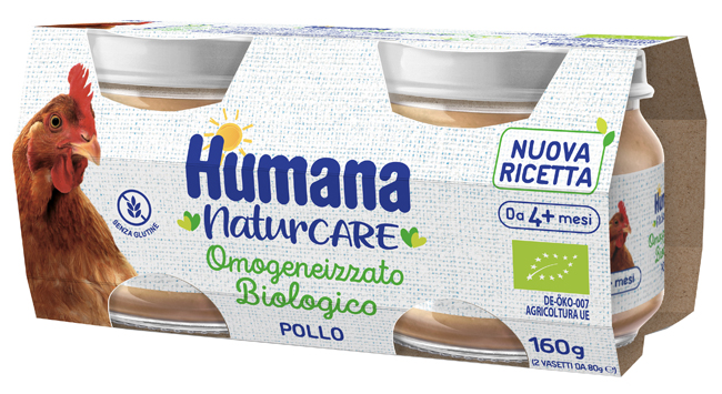 HUMANA OMOGENEIZZATO POLLO BIOLOGICO 2 PEZZI 80 G - doctorpill.it