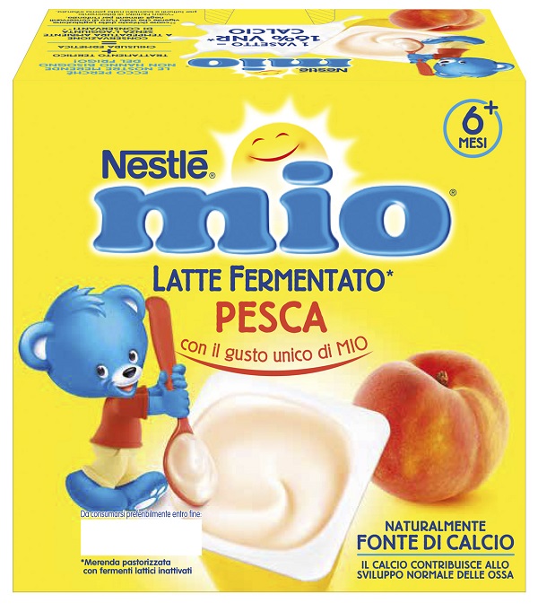 MIO MERENDA LATTE FERMENTATO PESCA 4X100 G - doctorpill.it