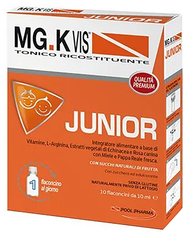 MGK VIS TONICO RICOSTITUENTE JUNIOR 10 FLACONCINI DA 10 ML - doctorpill.it
