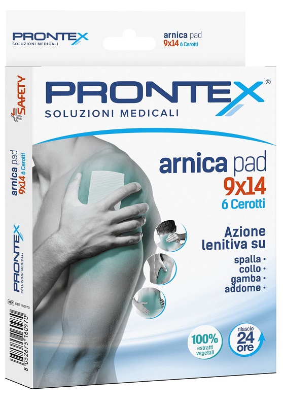 CEROTTO PRONTEX ARNICA PAD 9 X 14 6 PEZZI - doctorpill.it