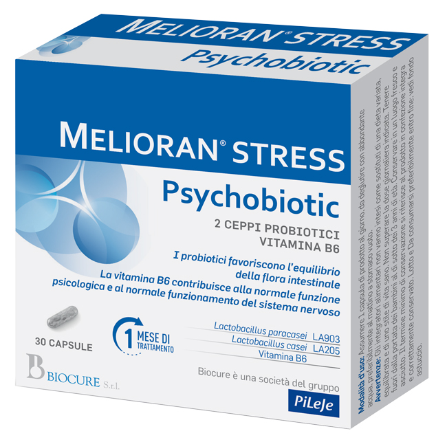 MELIORAN STRESS PSYCHOBIOTIC 30 CAPSULE - doctorpill.it