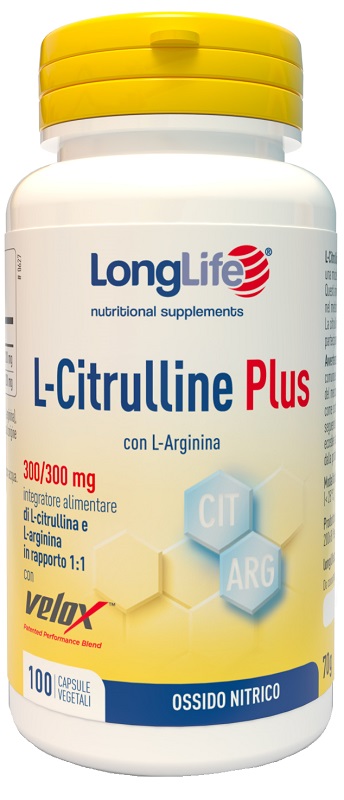LONGLIFE L-CITRULLINE PLUS 100 CAPSULE VEGETALI - doctorpill.it
