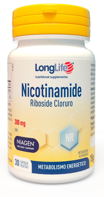 LONGLIFE NICOTINAMIDE RIBOSIDE CLORURO 30 CAPSULE DA 500 MG - doctorpill.it
