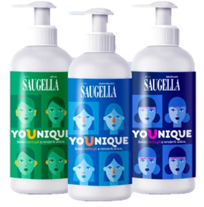 SAUGELLA YOUNIQUE BUNDLE 1 DERMOLIQUIDO 200 ML + 1 ATTIVA 200 ML + 1 IDRASERUM 200 ML - doctorpill.it