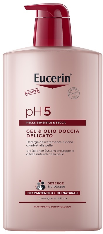 EUCERIN GEL & OLIO DOCCIA DELICATO 1 LITRO - doctorpill.it