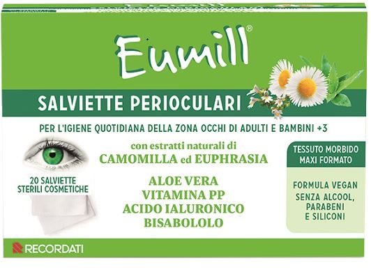 EUMILL SALVIETTE PERIOCULARI 20 PEZZI - doctorpill.it